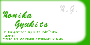 monika gyukits business card